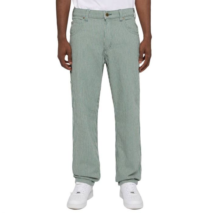 Dickies Green Garyville Hickory Stripe Byxor.