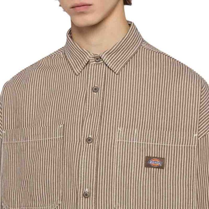 Dickies Hickory Shirt Brown.