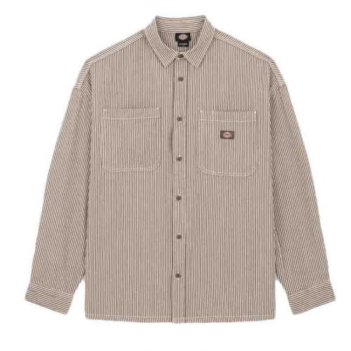 Dickies Hickory Shirt Brown.