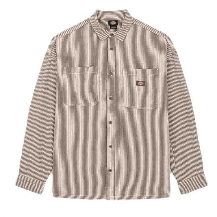 Dickies Hickory Shirt Brown.