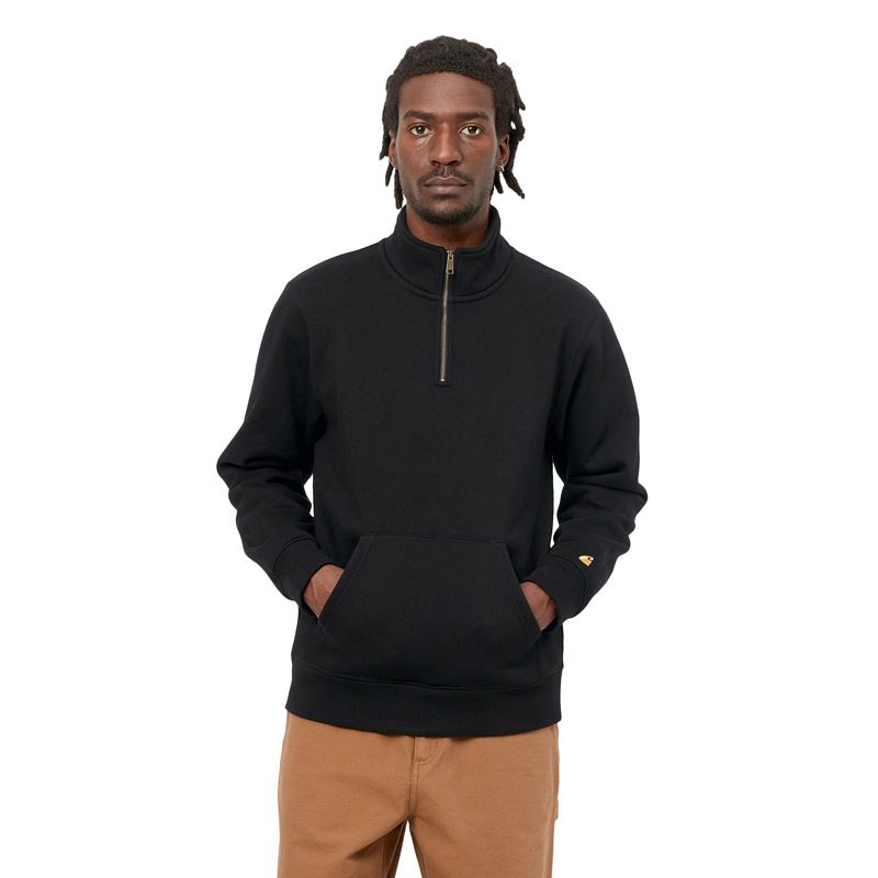 Carhartt Chase Neck Zip Black.