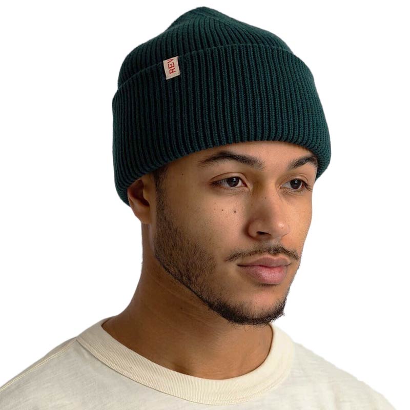 Revolution Green Beanie Big Fold.